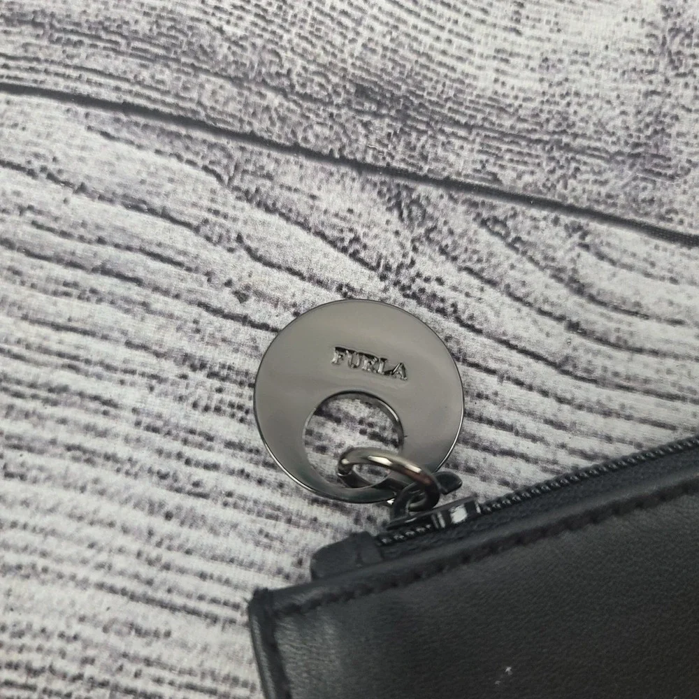 Furla Zip Pouch Wallet Black/Lilac